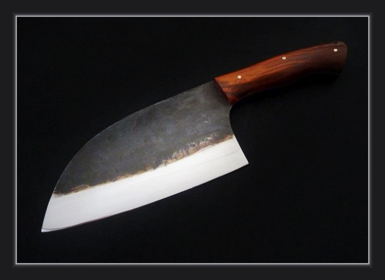 Citadel Forest Bluebeech and Leather Sheath- Kitchen Knife. - DepDep
