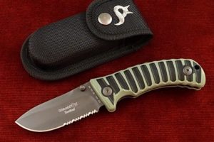 Couteau de poche Fox Blackfox titane vert 130-GR