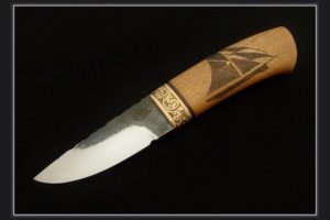 Knife Citadel Nordic+ big sailboats engraved