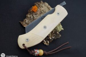 Citadel Torpedo Bone Zebra Folding Knife