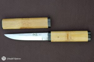 Citadel “Steak Knife Bamboo-Bamboo”- Fixed Blade Knife.
