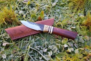 Citadel “Nordic Small Bronze Engraved Sheath”- Hunting knife
