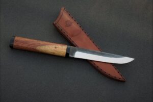 Citadel “Steak Knife With Leather Sheath”- Fixed blade knife.