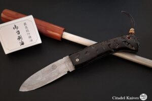 Citadel “Aizto Damascus Dizio”- Friction Folding Knife.