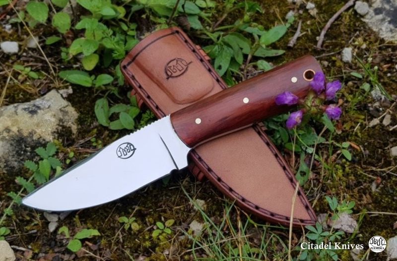 Buy Fixed Blade Bush Knife With Horizontal Belt Sheath