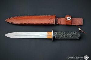 Citadel “Dague Schwarzwald Rayskin”- Couteau de Chasse.