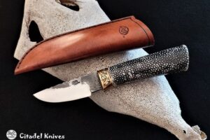 Citadel Nordic “Bronze- Stingray Skin”- Hunting Knife