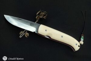 Citadel Danang#2 BONE ENGRAVING- Folding Knife.