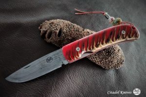 Citadel Fidel #2 Damascus- Folding Knife.