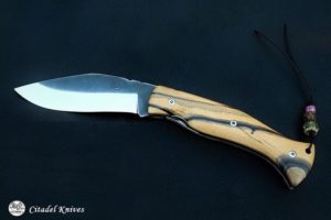Citadel Kukri Lock Beige- Folding knife.