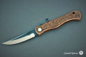 Citadel Trey Spoan Engraved- Folding knife.
