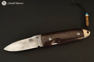 Citadel Monterey Damascus Fat carbon- Folding Knife.