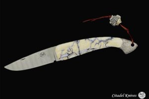 Citadel Trident Damascus Mammoth- Folding Knife.