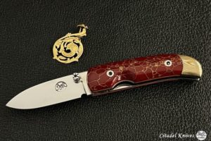 Citadel Coubi “GOLDEN PHOENIX”- Folding knife.