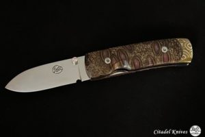 Citadel Stavanger “PURPLE IRIS”- Folding knife.