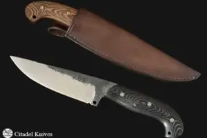 Citadel SBD MICARTA NOIR- Couteau à Lame Fixe.