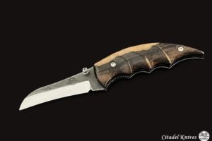 Couteau pliant liner lock Citadel LEONARDO- Manche en Bois.
