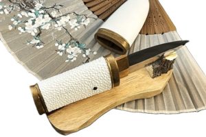 Couteau Japonais à Lame Fixe- Citadel Susume Bati « SHIRAYAMA « 